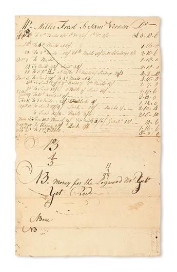 (SLAVERY AND ABOLITION.) VERNON, SAMUEL. A retained copy of a letter from Samuel Vernon to Alexander Willock, asking that he acquaint